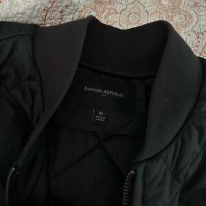 Black women’s Banana Republic medium weight  winter coat